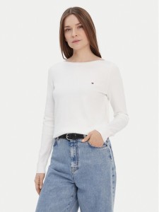 Tommy Hilfiger Sweter WW0WW42050 Biały Regular Fit