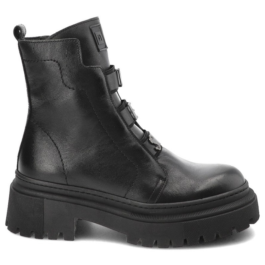 Czarne Botki Nessi Stylowe Obuwie Damskie