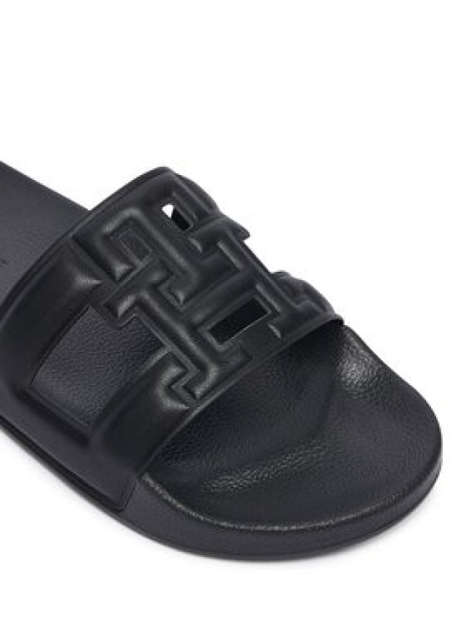 Tommy Hilfiger Klapki Monogram Pool Slide FW0FW09424 Czarny