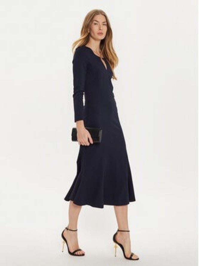 Rinascimento Sukienka koktajlowa CFC0121444003CFC0121444003 Granatowy Regular Fit