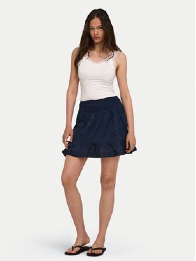 ONLY Spódnica mini Katti 15376205 Granatowy Regular Fit