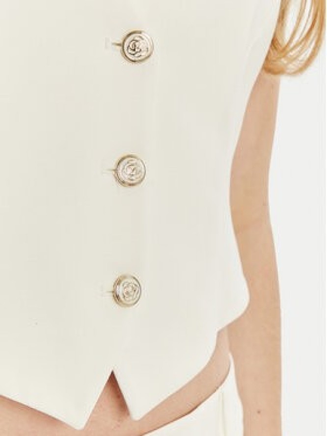 Marella Kamizelka Camper 2513911034 Biały Slim Fit