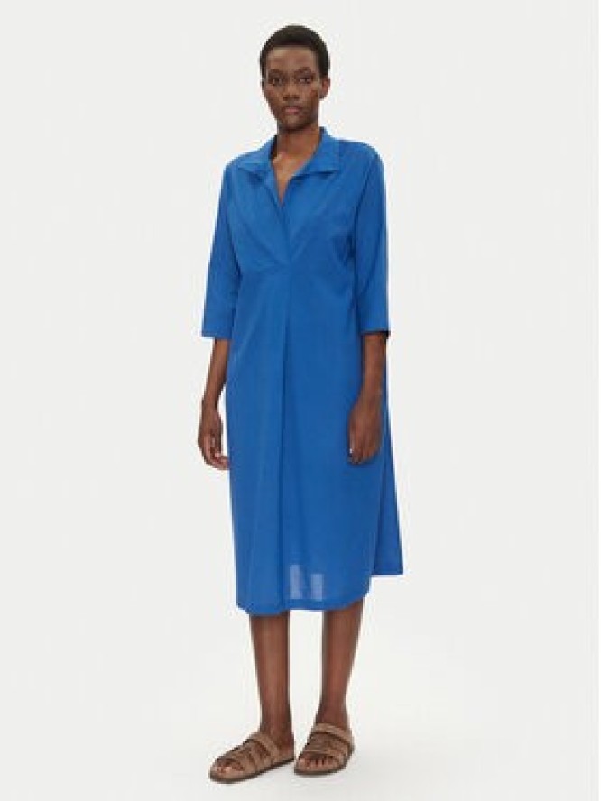 Iconique Sukienka letnia IC25-093 Niebieski Regular Fit