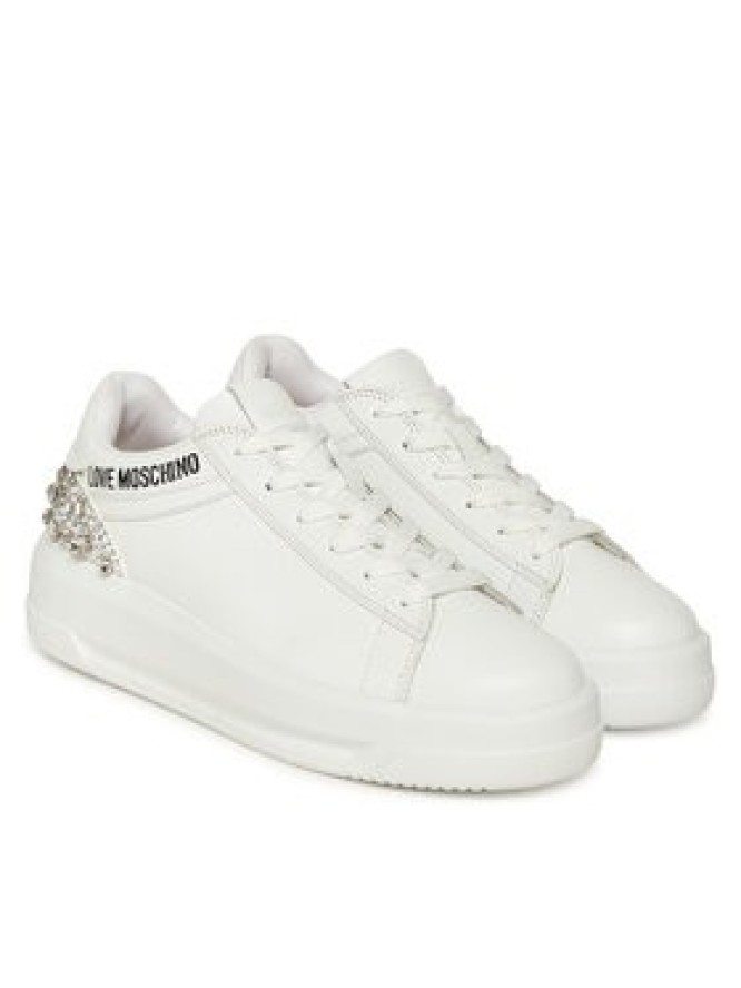 LOVE MOSCHINO Sneakersy JA15305G0NIAL10A Biały
