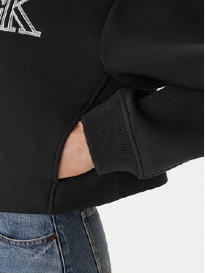 Calvin Klein Bluza LV047AB508 Czarny Boxy Fit