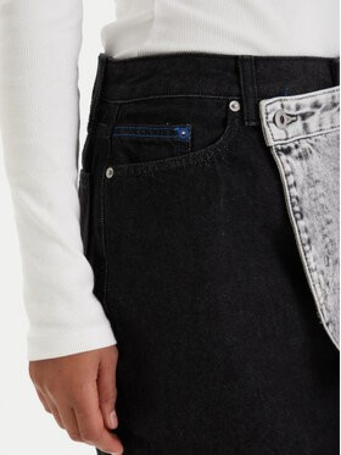 Karl Lagerfeld Jeans Spódnica jeansowa B1W12015 Szary Regular Fit