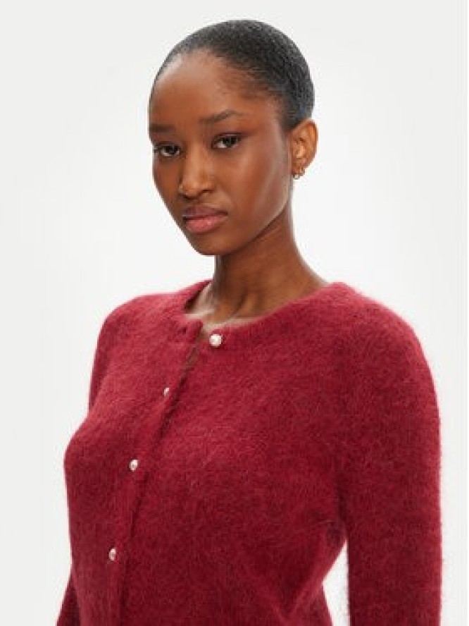 Munthe Kardigan Povilla 252160025272 Bordowy Regular Fit