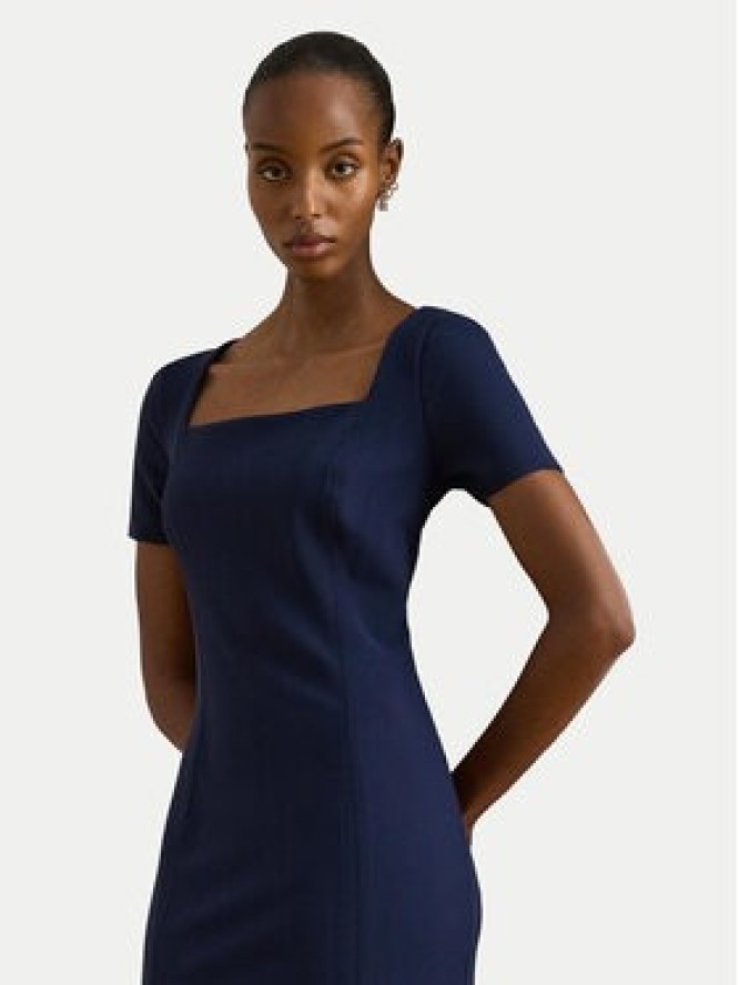 LAUREN RALPH LAUREN Sukienka koktajlowa 253P08759001 Granatowy Slim Fit