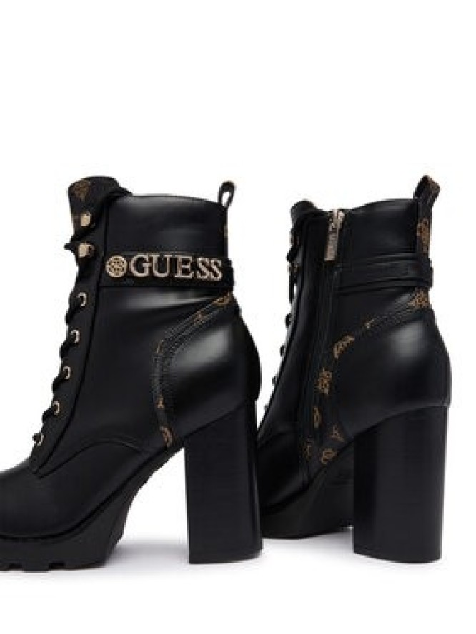Guess Botki FLFNEE ELE10 Czarny