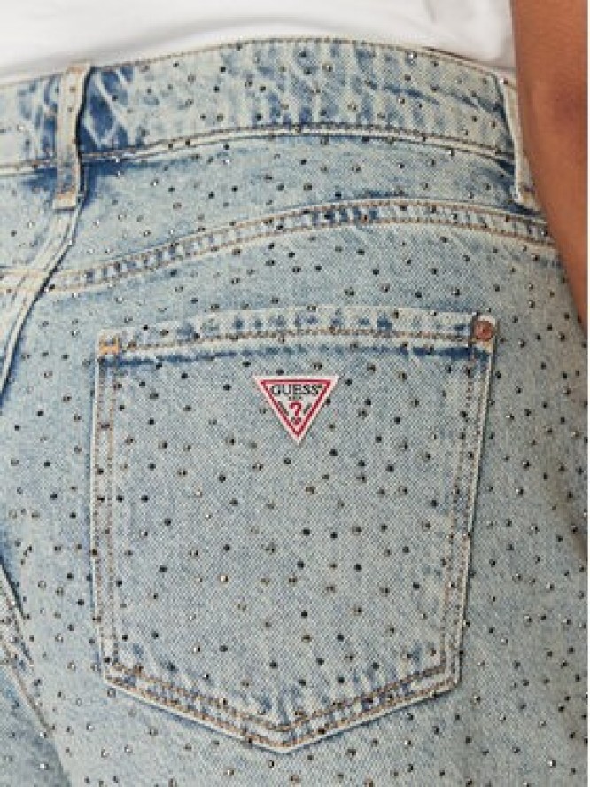 Guess Szorty jeansowe W5GD74 D5LQ2 Niebieski Regular Fit