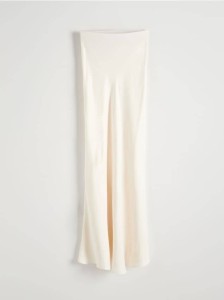 Spódnica maxi z wiskozy - biały