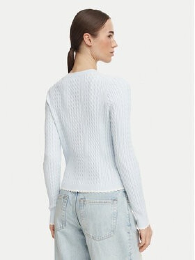 Tommy Jeans Kardigan DW0DW23458 Niebieski jasny Regular Fit