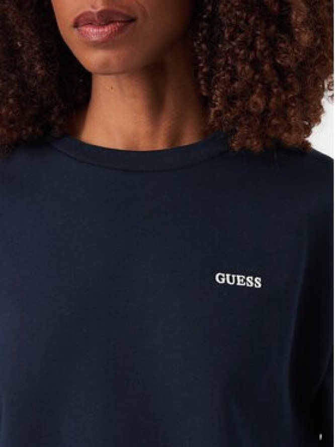 Guess Bluza V6YQ10 K4291 Granatowy Regular Fit