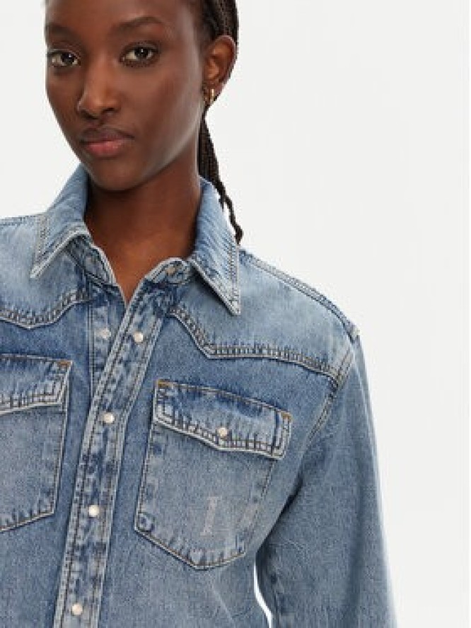 Liu Jo Koszula jeansowa UA5203 D4306 Niebieski Relaxed Fit