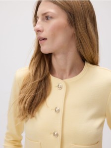 Żakiet z wiskozą - jasnożółty