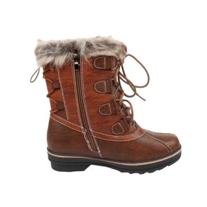 Buty Śniegowe Ze Skóry Ekologicznej Dla Kobiet