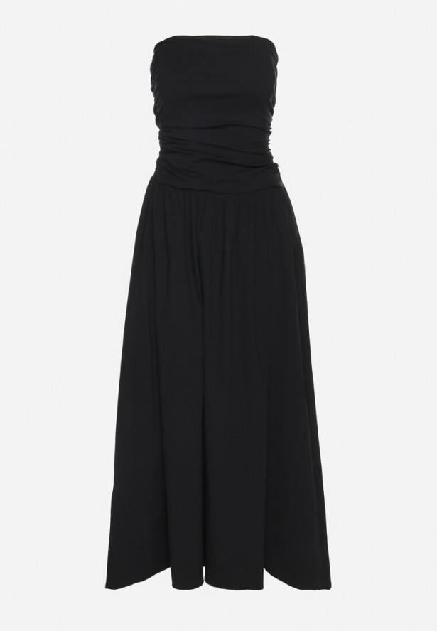 Czarna Sukienka z Bawełny Typu Bodycon Filarose