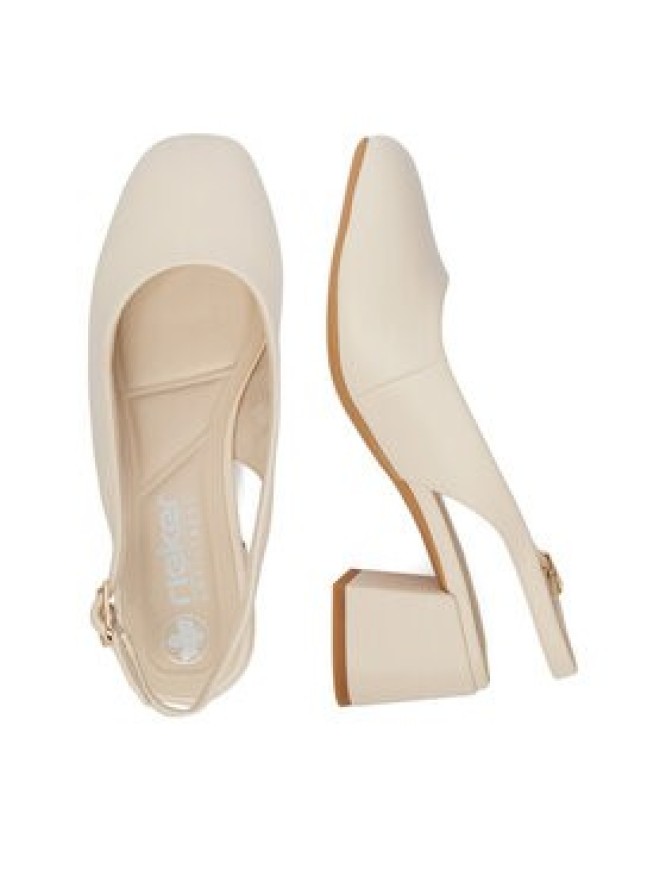 Rieker Czółenka 44751-61 Écru