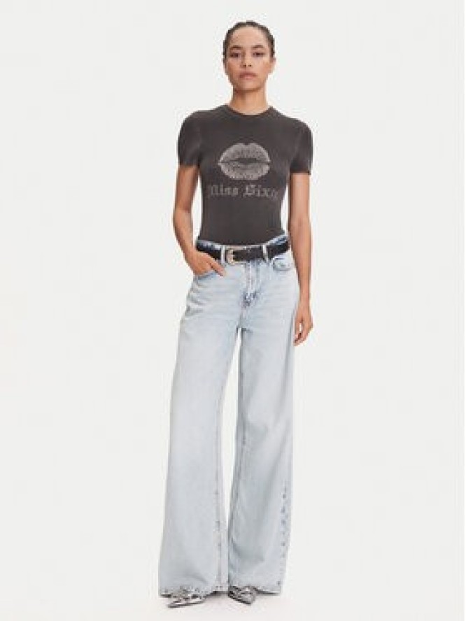 Miss Sixty T-Shirt 6S1RJ23100 Szary Slim Fit