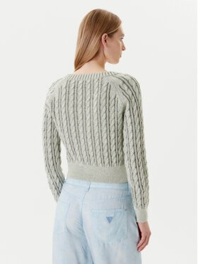 Guess Kardigan W5YR15 Z3OU0 Zielony Regular Fit