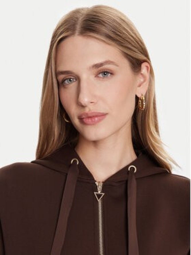 Guess Bluza W5YQ05 KBYE2 Brązowy Regular Fit