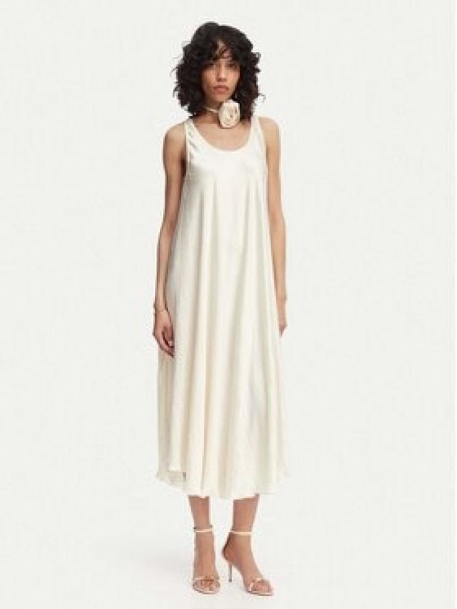 Marella Sukienka letnia Alcool 2613221015 Écru Regular Fit