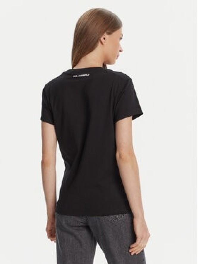 KARL LAGERFELD T-Shirt A3W17104 Czarny Regular Fit