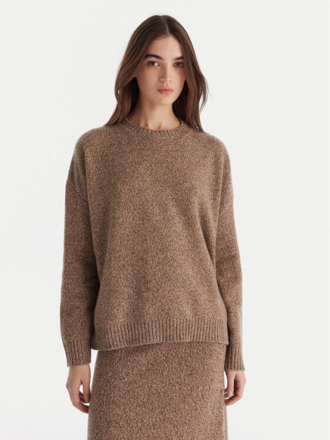Weekend Max Mara Sweter Sibari 2525366152 Brązowy Relaxed Fit