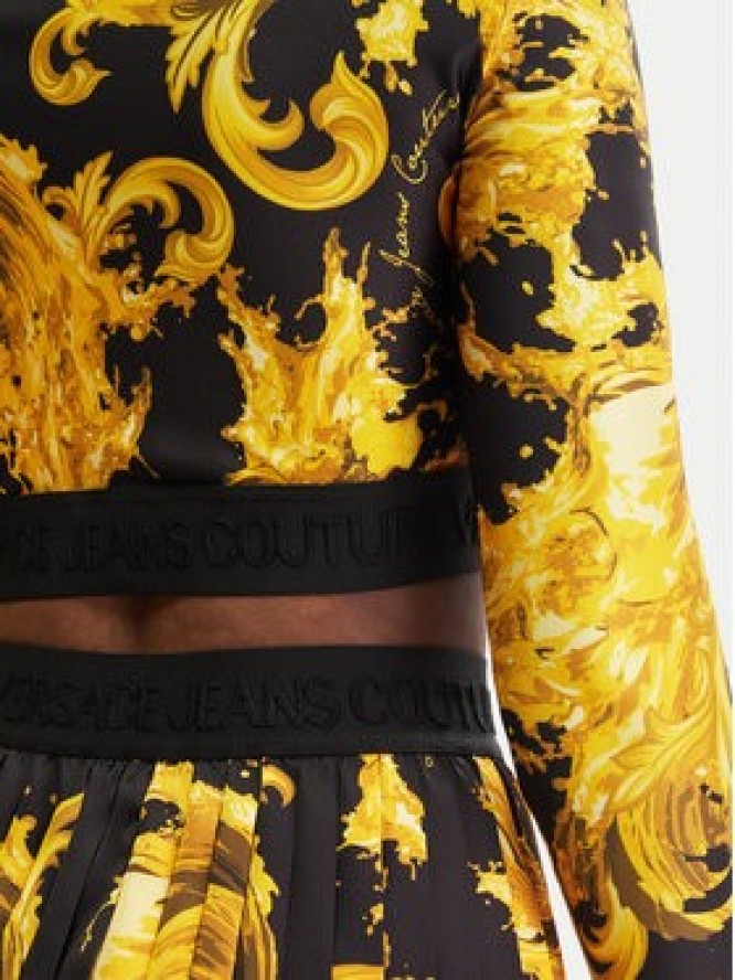 Versace Jeans Couture Bluzka 80HAH218 JS532 Czarny Slim Fit