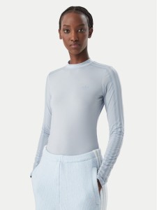 adidas Bluzka Adiluna Season 2 X Jennie Sheer LD4970 Niebieski Slim Fit