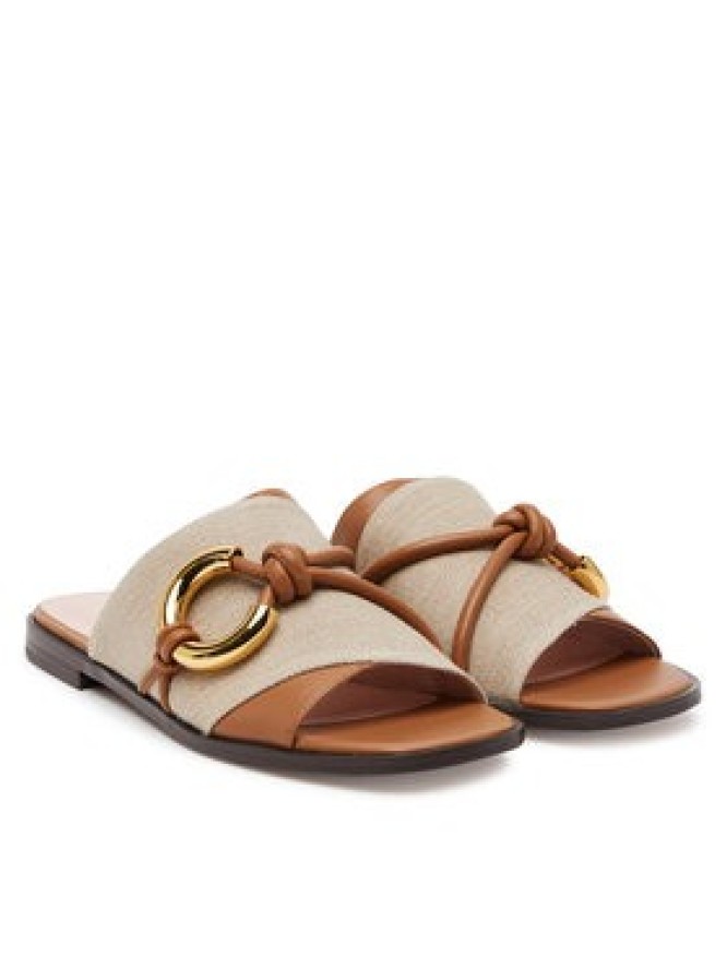 Coccinelle Klapki E4 SGI 17 01 01 Beżowy