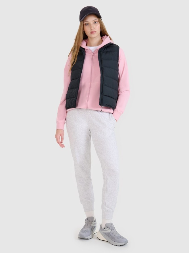 4F Bezrękawnik puchowy z wypełnieniem naturalnym damski - czarny XXL