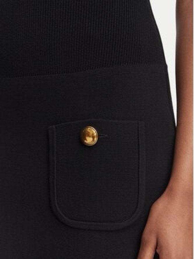 Elisabetta Franchi Sukienka koktajlowa AM-04S-66E2-V450 Czarny Slim Fit