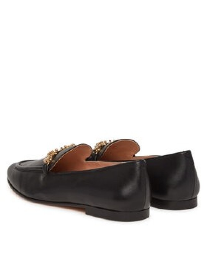 TWINSET Loafersy 251TCP134 Czarny