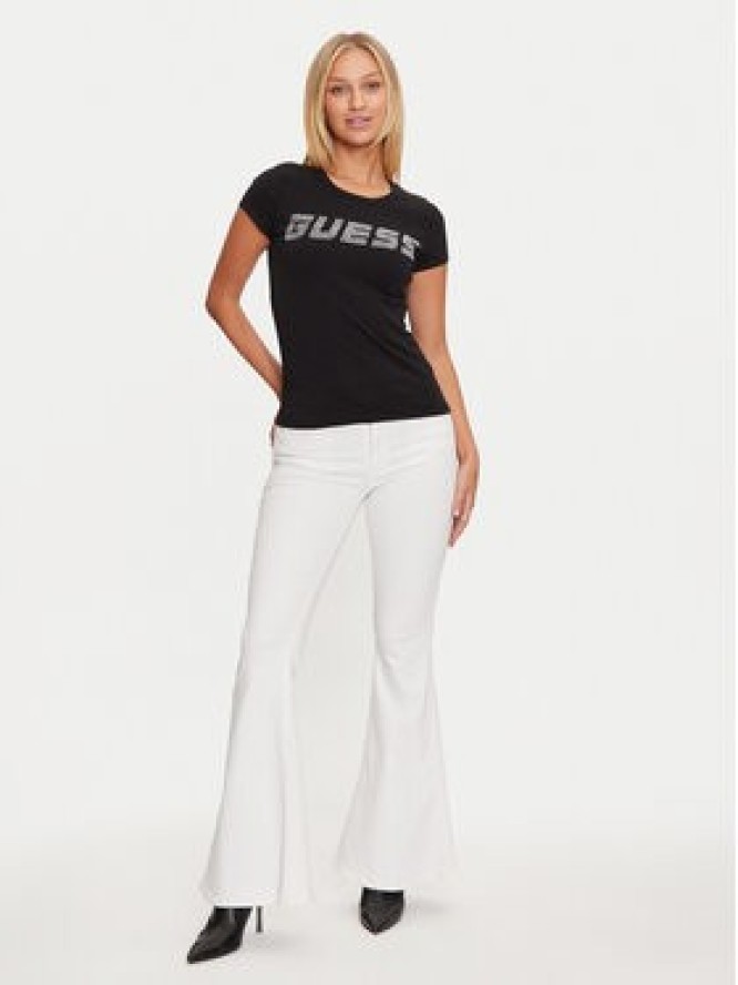 Guess T-Shirt V4BI16 KCIV1 Czarny Regular Fit