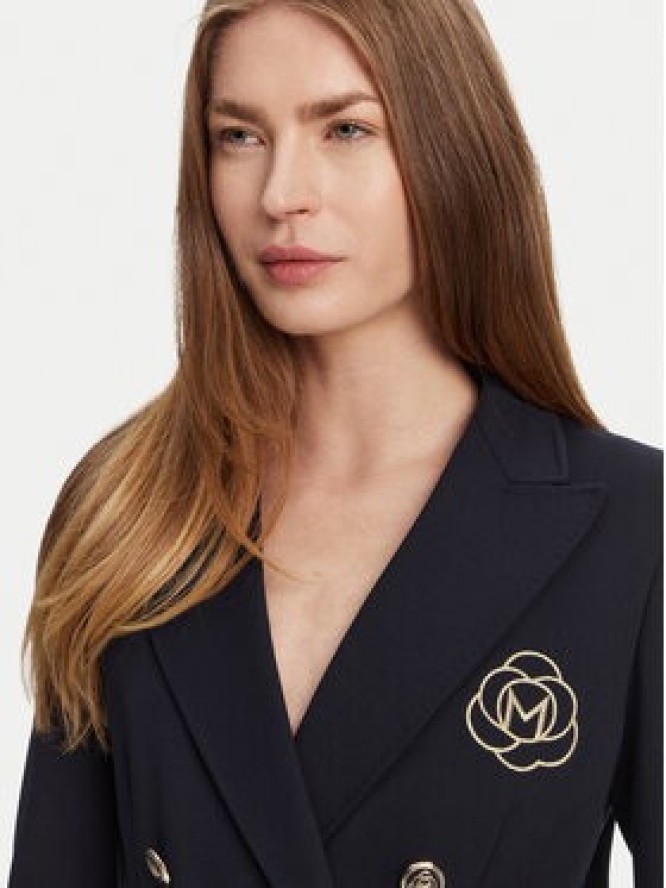 Marella Marynarka Baiocco 2513911024 Granatowy Slim Fit