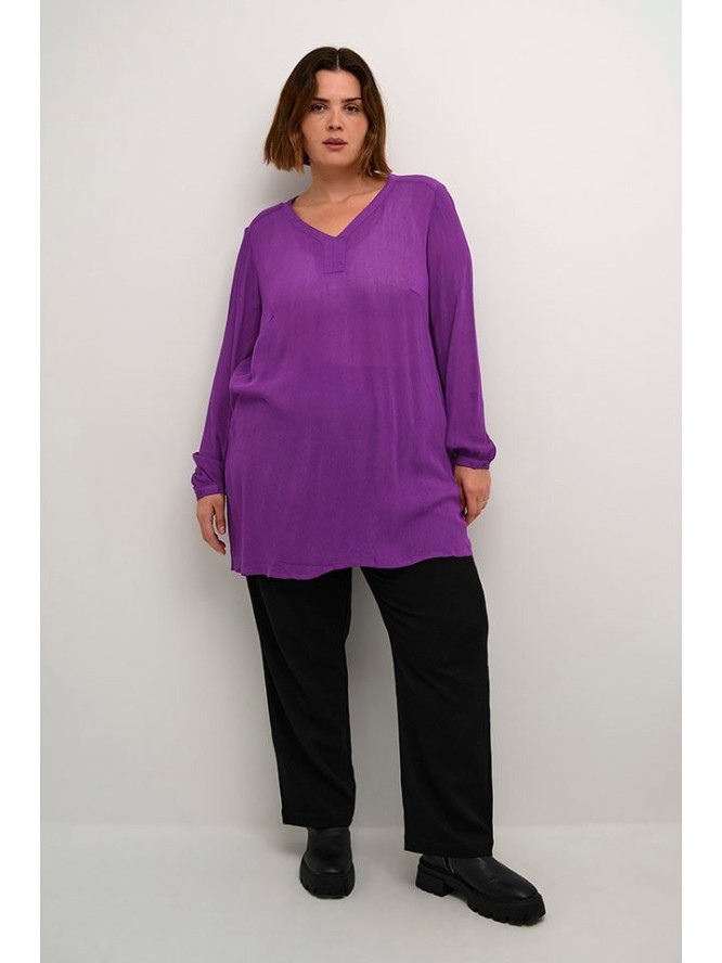 Kaffe Tunika w kolorze fioletowym rozmiar: 46