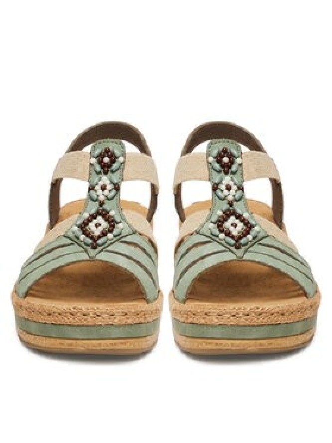 Rieker Sandały V0920-52 Zielony