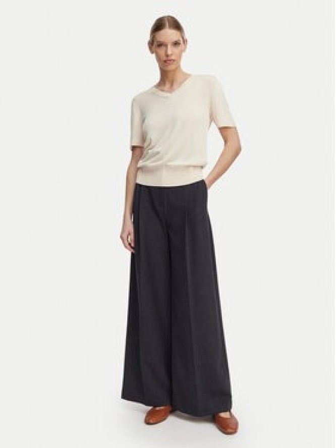 Calvin Klein Sweter LV044F323G Kremowy Regular Fit