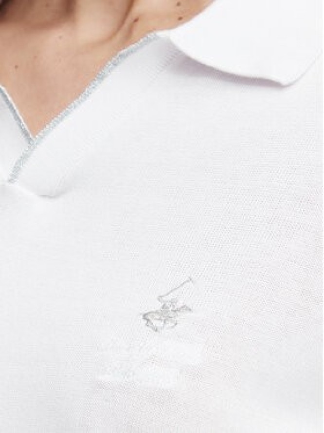 Beverly Hills Polo Club Polo P-SS26W-M550273 Biały Regular Fit