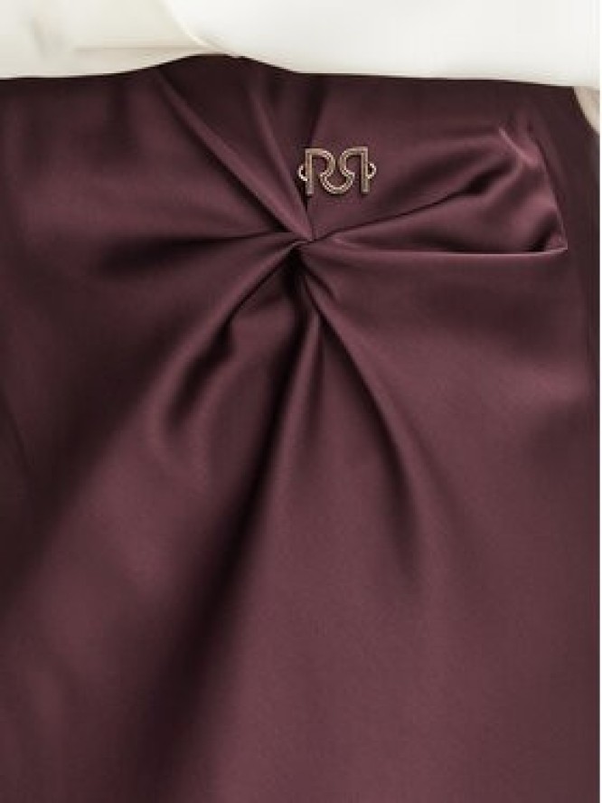 Rinascimento Spódnica midi CFC0130230003 Bordowy Regular Fit