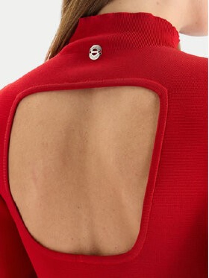 TWINSET Sukienka dzianinowa 252AT3010 Czerwony Slim Fit