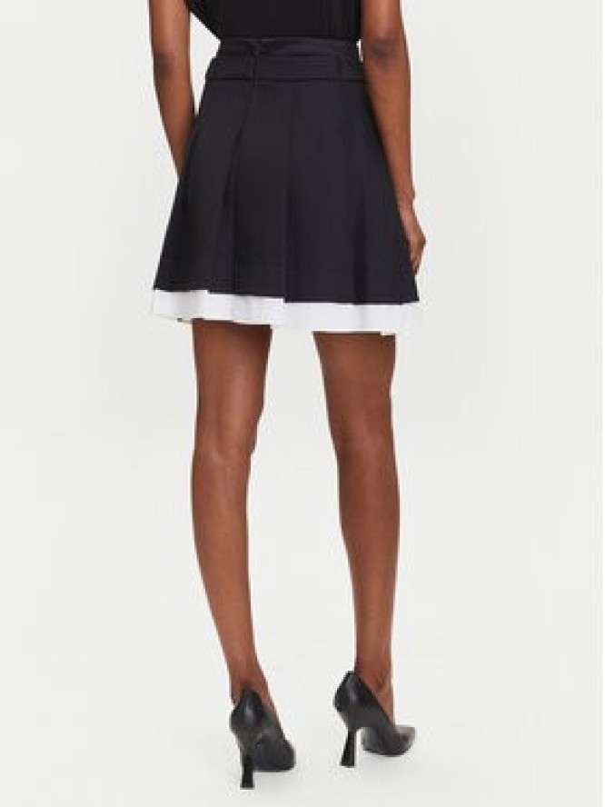 KARL LAGERFELD Spódnica mini A3W12021 Czarny Regular Fit