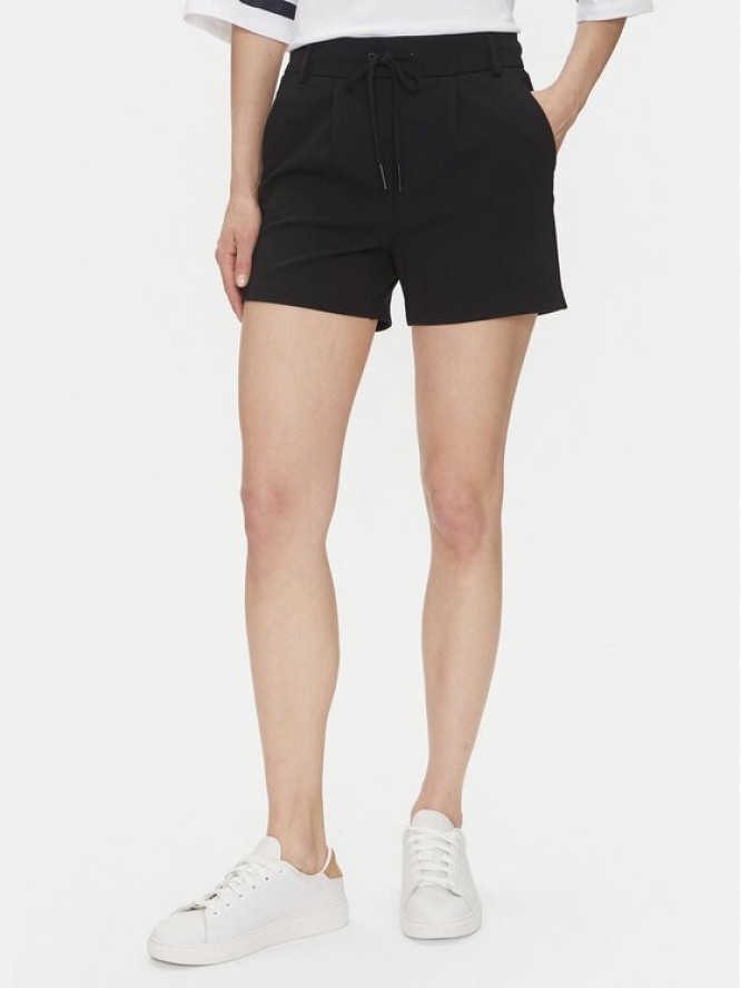 ONLY Szorty materiałowe Poptrash 15127107 Czarny Regular Fit