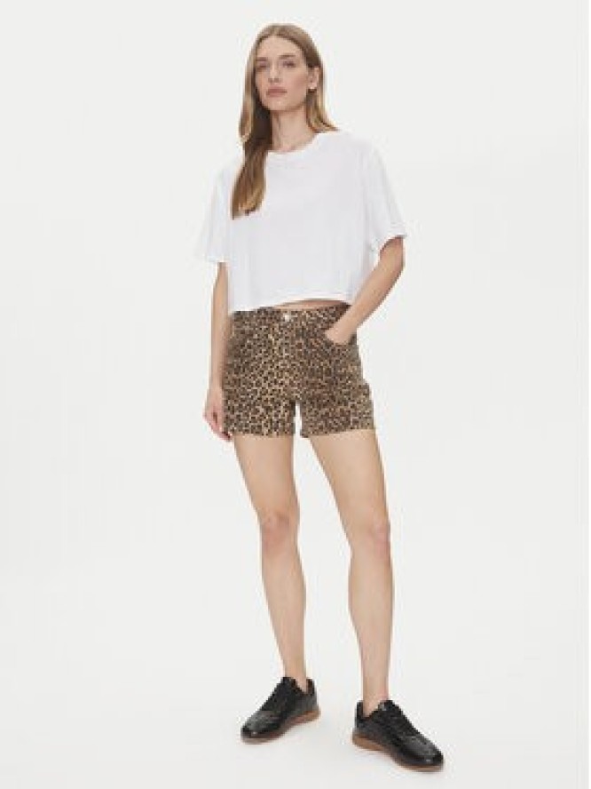 Vero Moda Szorty jeansowe Tess 10329962 Brązowy Regular Fit