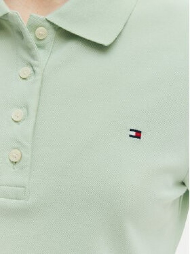 Tommy Hilfiger Sukienka codzienna WW0WW43228 Zielony Slim Fit