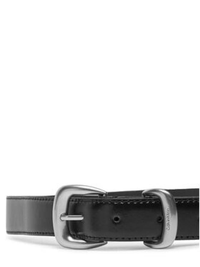 Calvin Klein Pasek Damski Sarah 2 Piece Logo Buckle Belt 25Mm LV04K7012G Czarny
