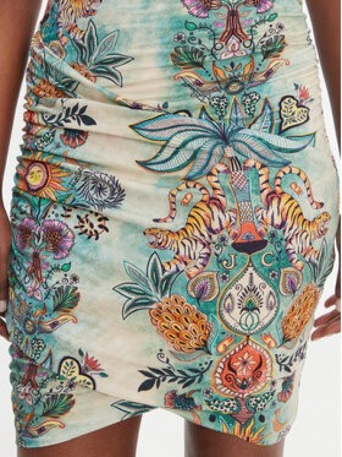 Just Cavalli Sukienka codzienna 80PAOE04 CJ112 Kolorowy Slim Fit