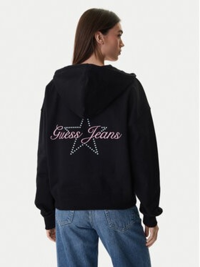 Guess Jeans Bluza W6RQ06 K68I4 Czarny Oversize