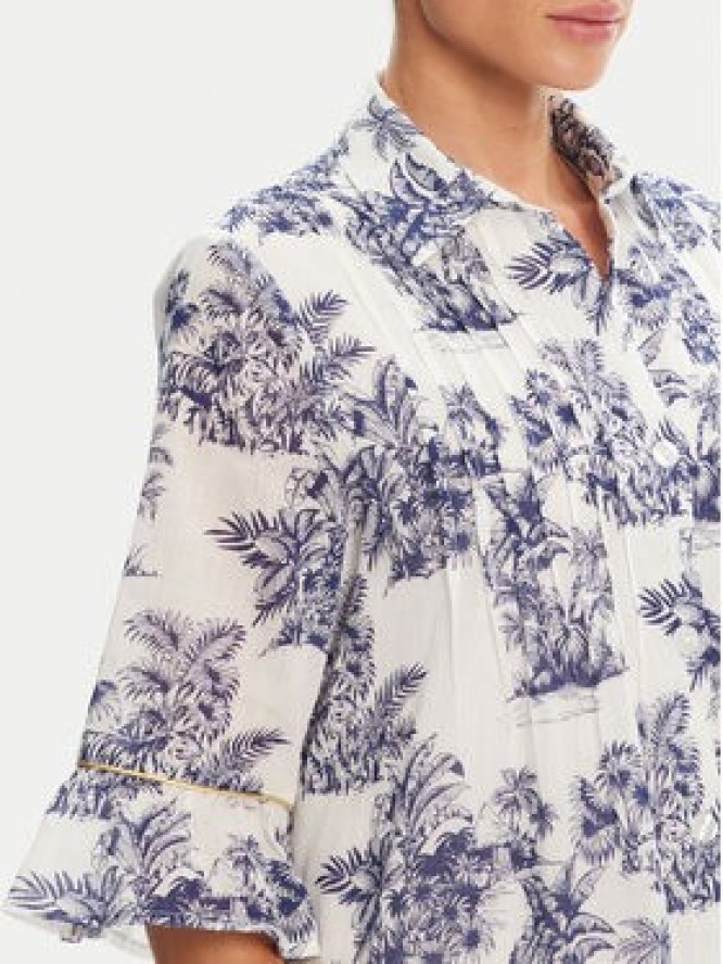 Iconique Sukienka koszulowa IC25-076 Biały Relaxed Fit